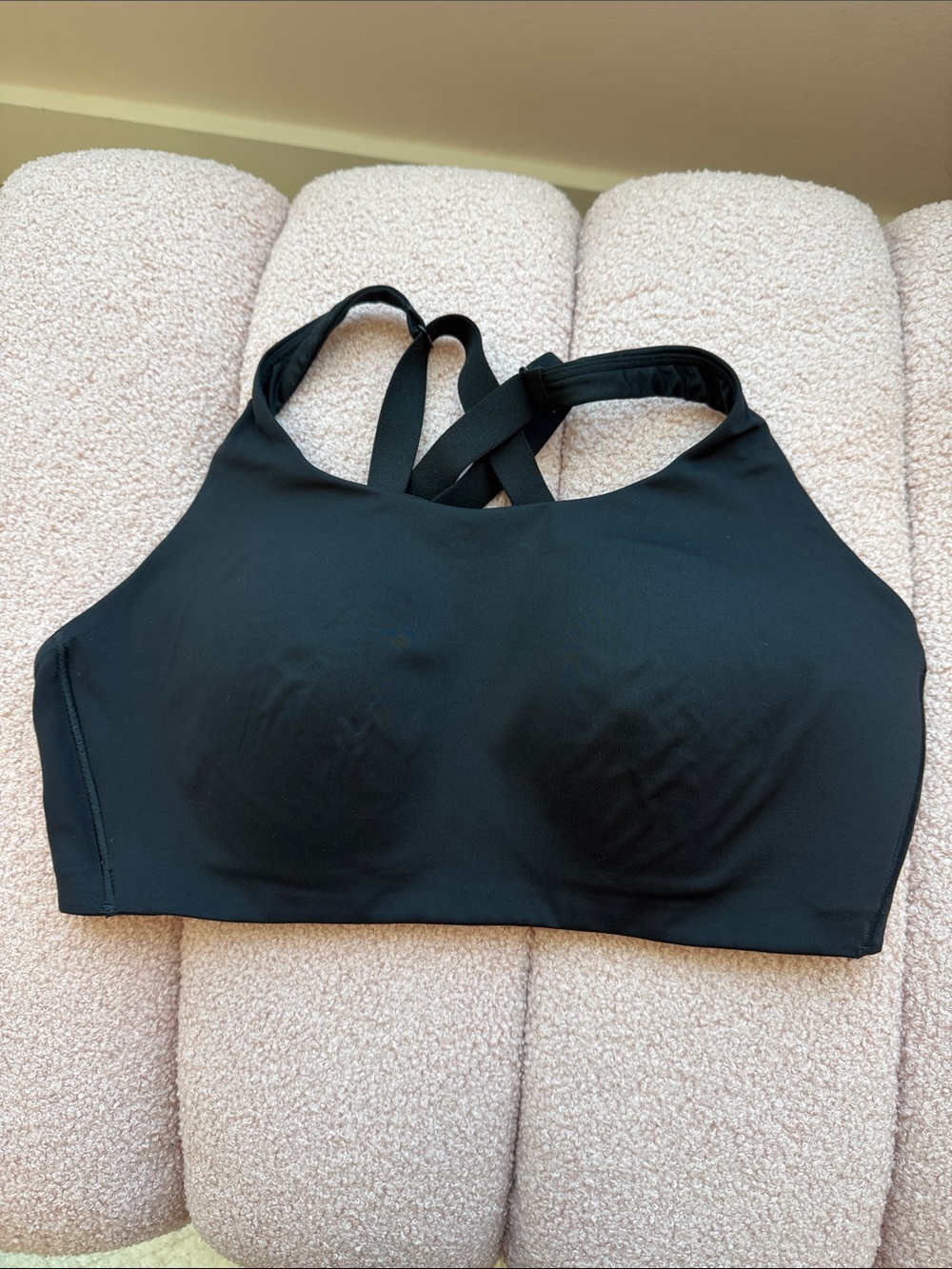 lululemon athletica Black Strappy High-Neck Sports Bra